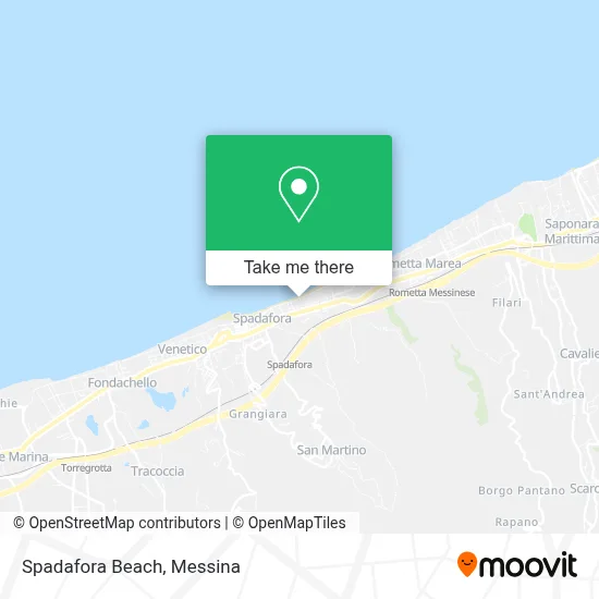 Spadafora Beach map