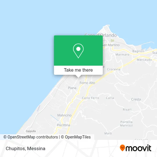 Chupitos map