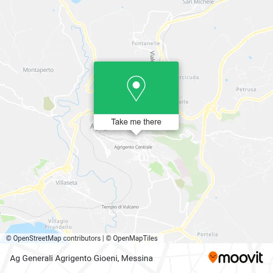 Ag Generali Agrigento Gioeni map