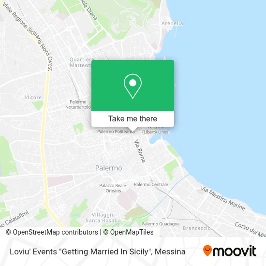 Loviu' Events "Getting Married In Sicily" map