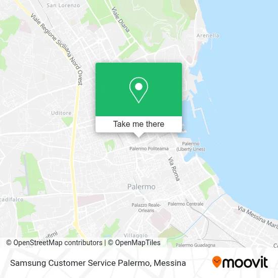 Samsung Customer Service Palermo map