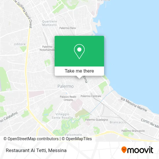 Restaurant Ai Tetti map