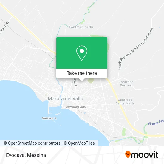 Evocava map