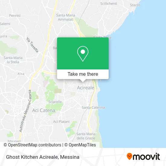 Ghost Kitchen Acireale map