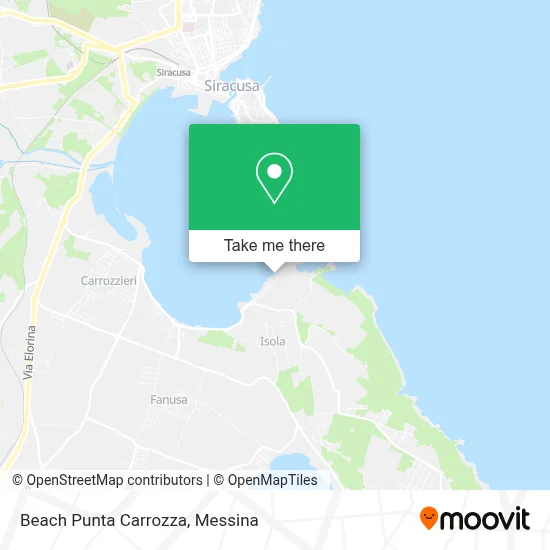 Beach Punta Carrozza map