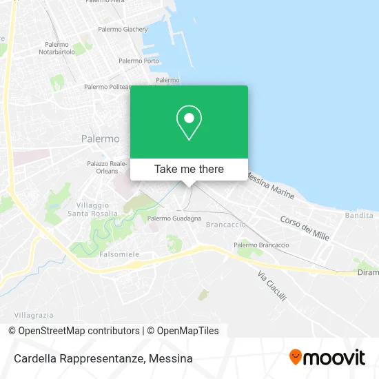 Cardella Rappresentanze map