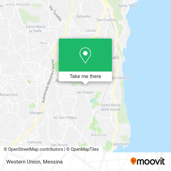 Western Union map