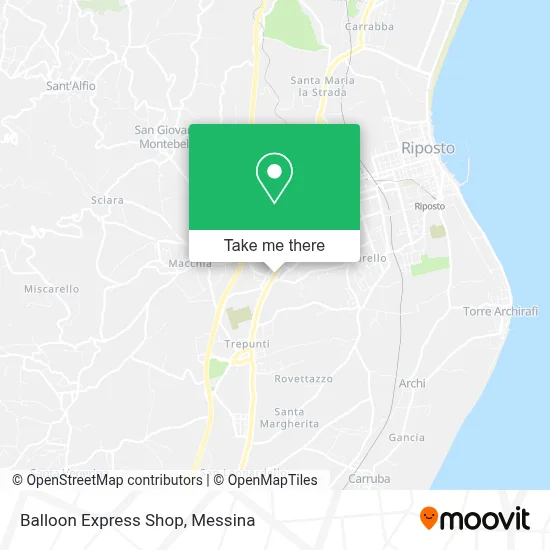 Balloon Express Shop map