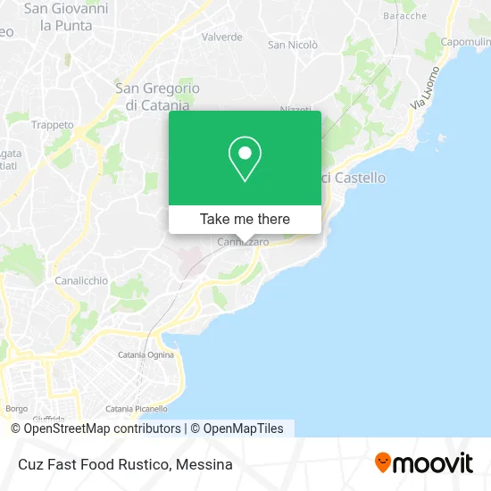 Cuz Fast Food Rustico map