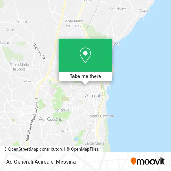 Ag Generali Acireale map