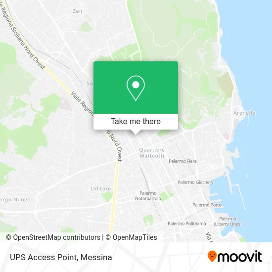 UPS Access Point map