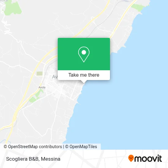 Scogliera B&B map