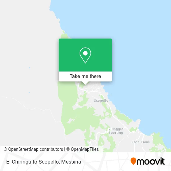 El Chiringuito Scopello map