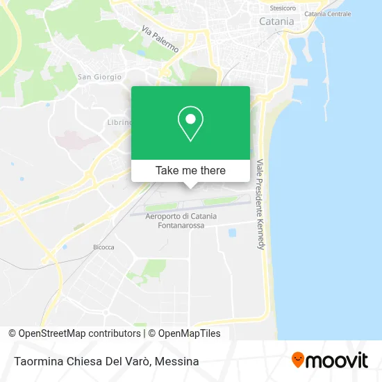 Taormina Chiesa Del Varò map