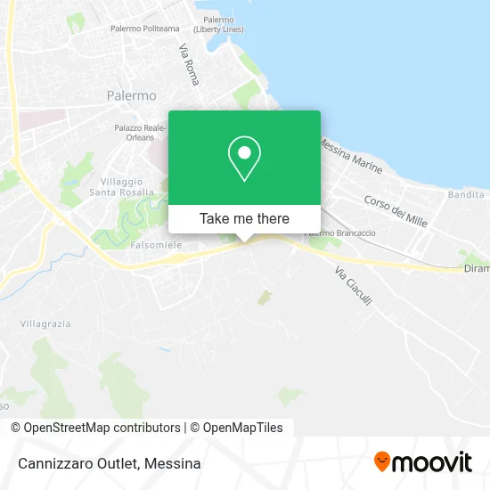 Cannizzaro Outlet map