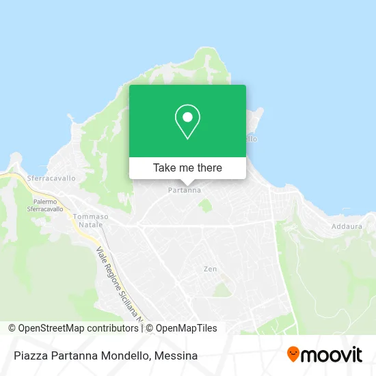Piazza Partanna Mondello map