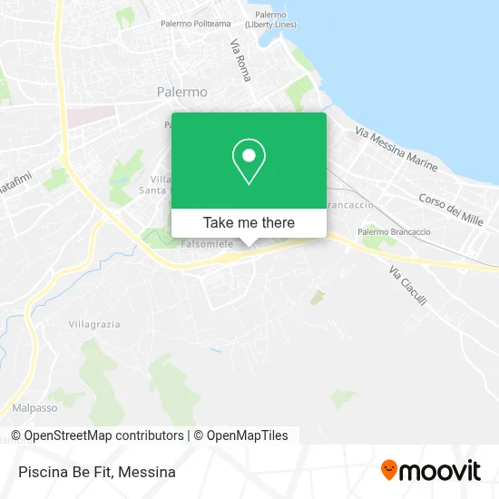 Piscina Be Fit map