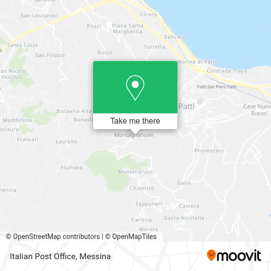 Italian Post Office map