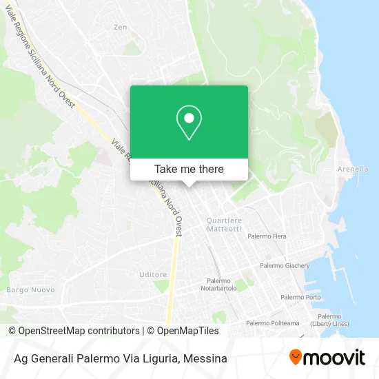 Ag Generali Palermo Via Liguria map