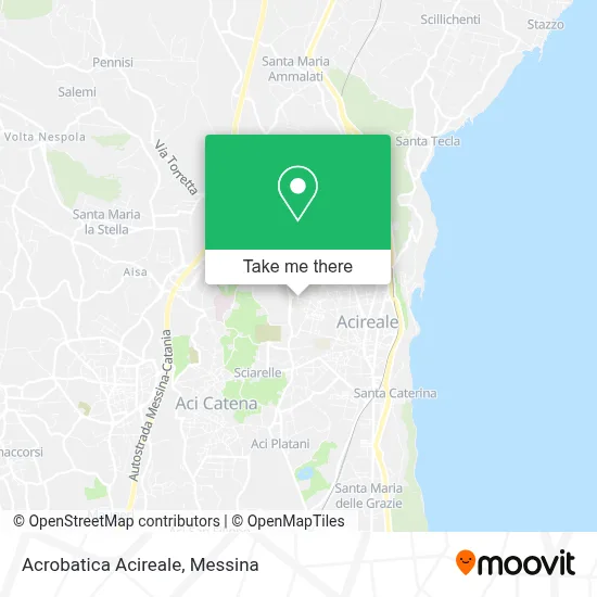 Acrobatica Acireale map