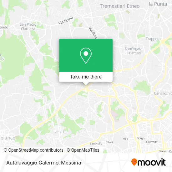 Autolavaggio Galermo map