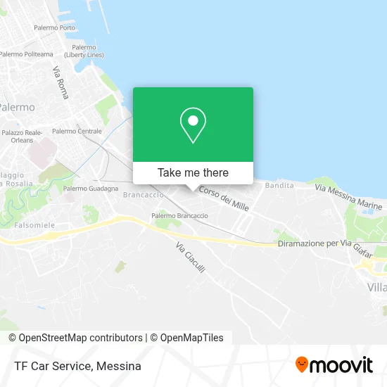 TF Car Service map