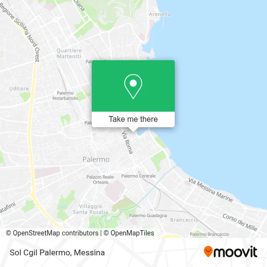 Sol Cgil Palermo map