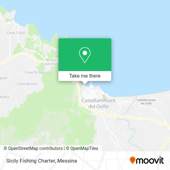 Sicily Fishing Charter map