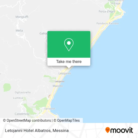 Letojanni Hotel Albatros map