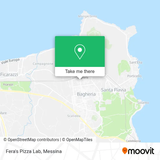 Fera's Pizza Lab map