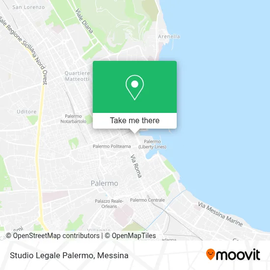 Studio Legale Palermo map