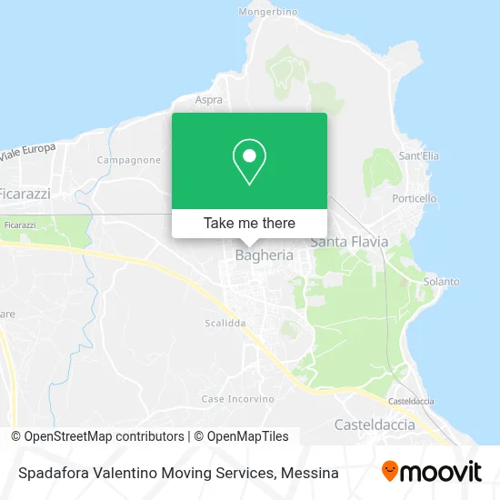 Spadafora Valentino Moving Services map