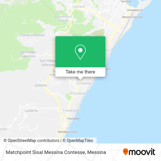 Matchpoint Sisal Messina Contesse map