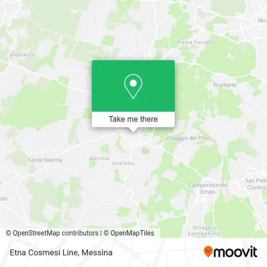 Etna Cosmesi Line map