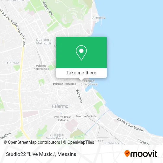 Studio22 "Live Music." map