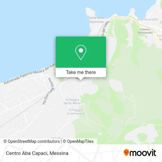 Centro Aba Capaci map