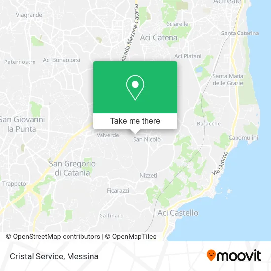Cristal Service map