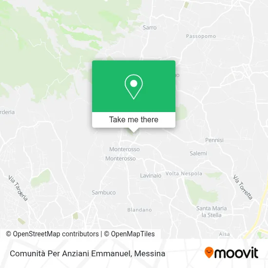 Comunità Per Anziani Emmanuel map