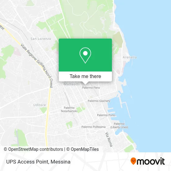 UPS Access Point map