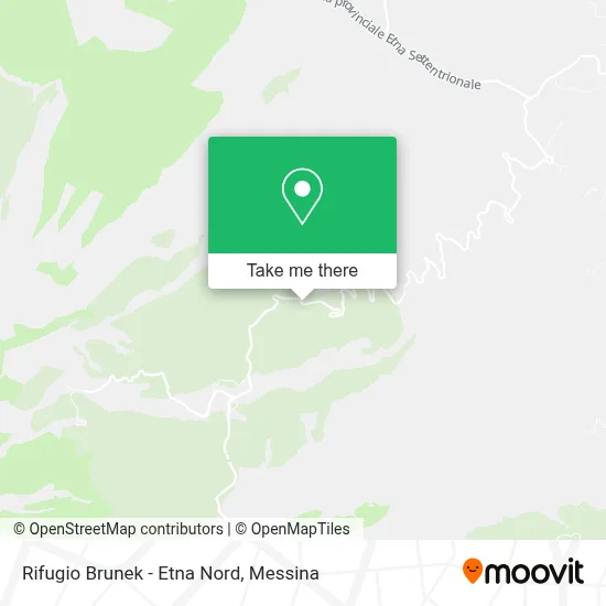Rifugio Brunek - Etna Nord map