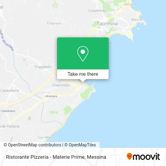 Ristorante Pizzeria - Materie Prime map