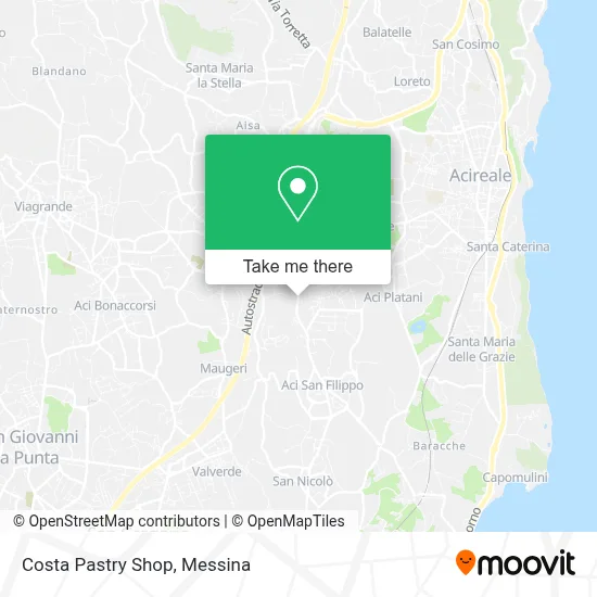 Costa Pastry Shop map