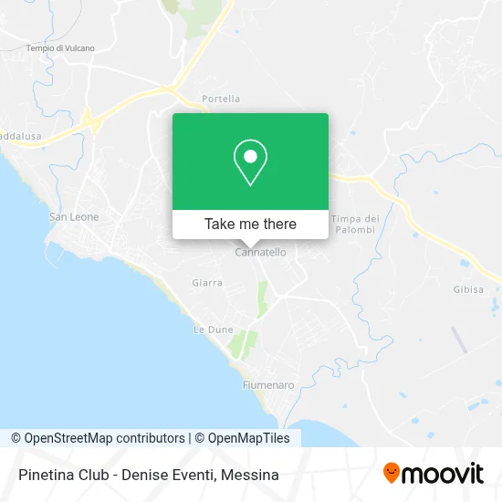 Pinetina Club - Denise Eventi map