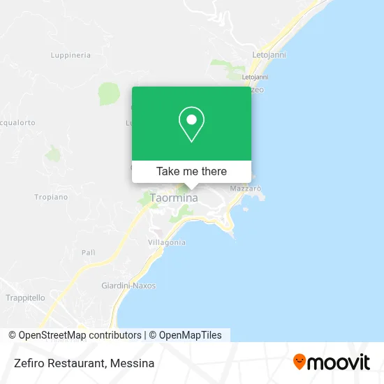 Zefiro Restaurant map