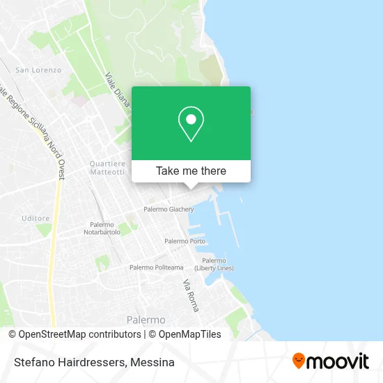 Stefano Hairdressers map