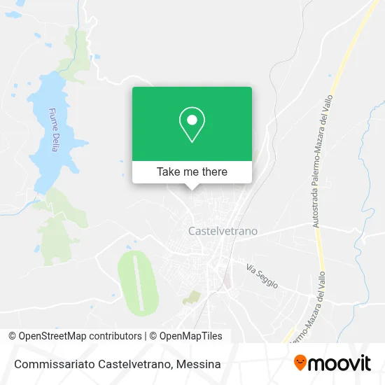 Commissariato Castelvetrano map
