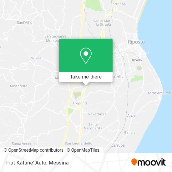 Fiat Katane' Auto map