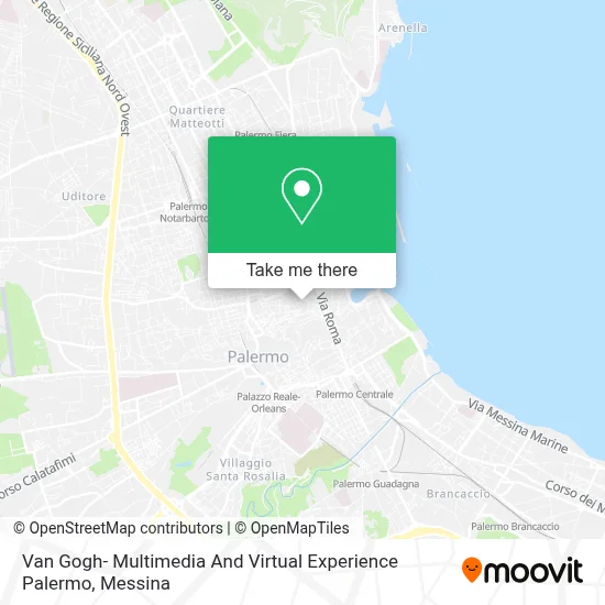 Van Gogh- Multimedia And Virtual Experience Palermo map