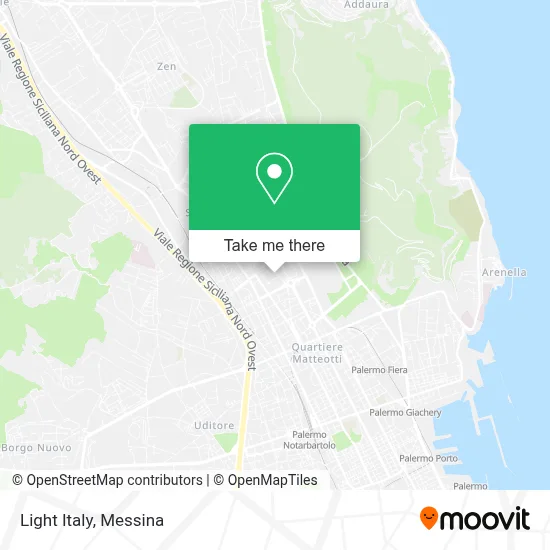 Light Italy map