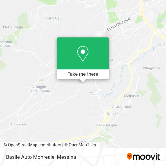 Basile Auto Monreale map